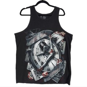 OGABEL Men's Tank Top Size XL Black